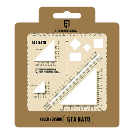Ecopybook Tactical ruler GTA NATO (Blue Border)