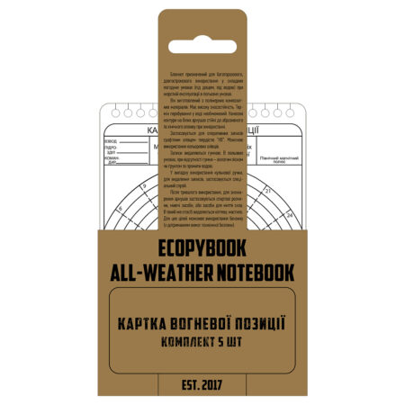 Ecopybook Tactical card firing position NATO (5 pcs.)