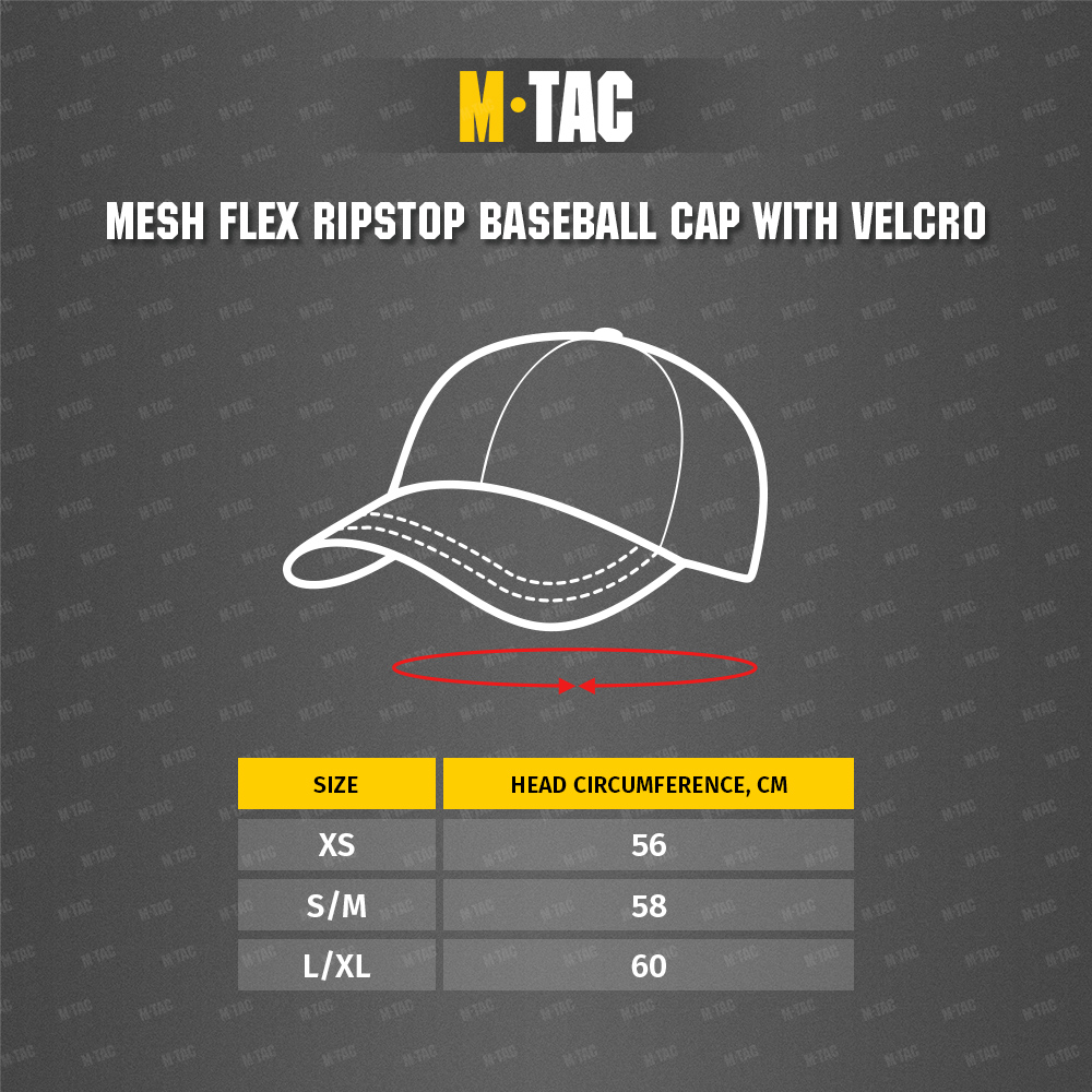 Mesh Flex Ripstop Baseball Cap with velcro - Image 7