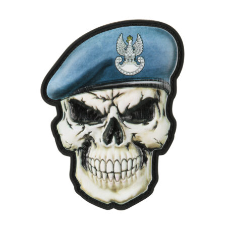 Patch skull in beret Poland (Coastal Defence)