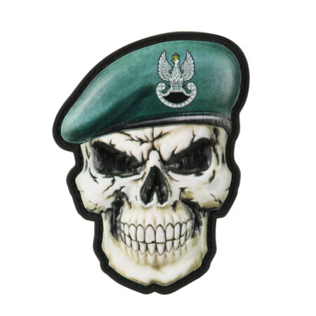 Patch skull in beret Poland (Special Forces)