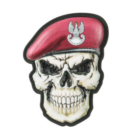 Patch skull in beret Poland (Airborne forces)