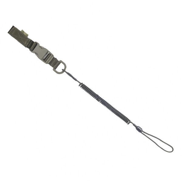 Safety Cord Medium combo with D-ring and fastex