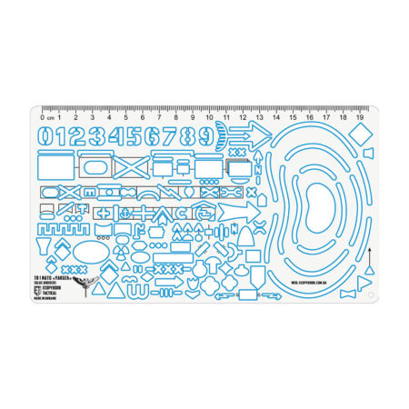 Ecopybook Tactical Scout’s Ruler NATO/UA (Blue Border)