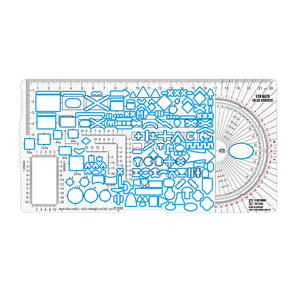 Small Tactical Ruler NATO (Blue) - Image 2