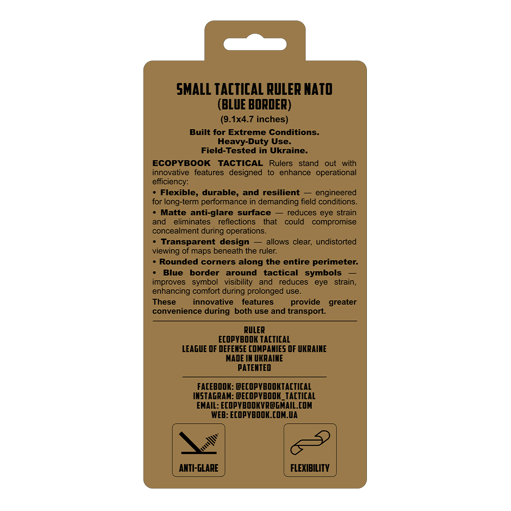 Small Tactical Ruler NATO (Blue) - Image 4